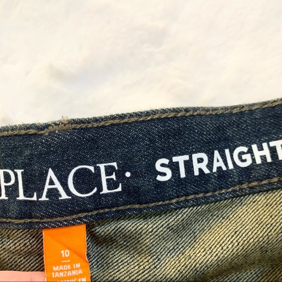 NWT PLACE Boys Straight Leg Dark Wash Jean Size 10 - Picture 7 of 7